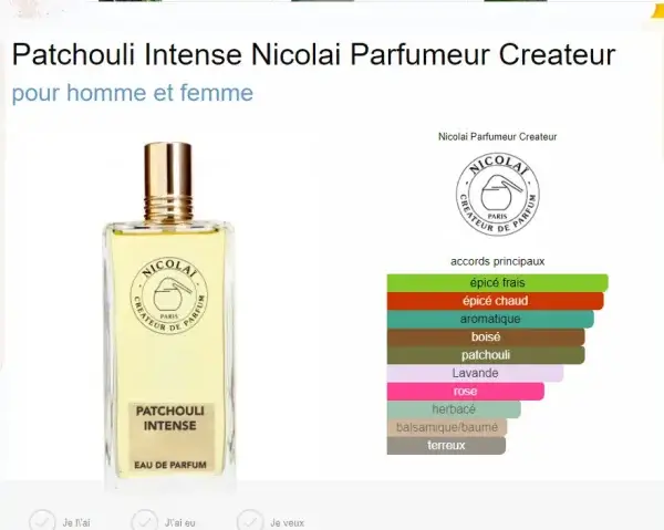 Patchouli Intense Nicolai/