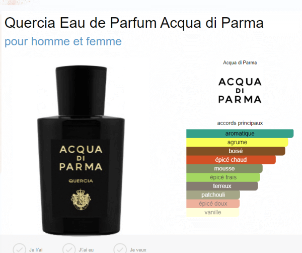 Quercia EDP Acqua di Parma