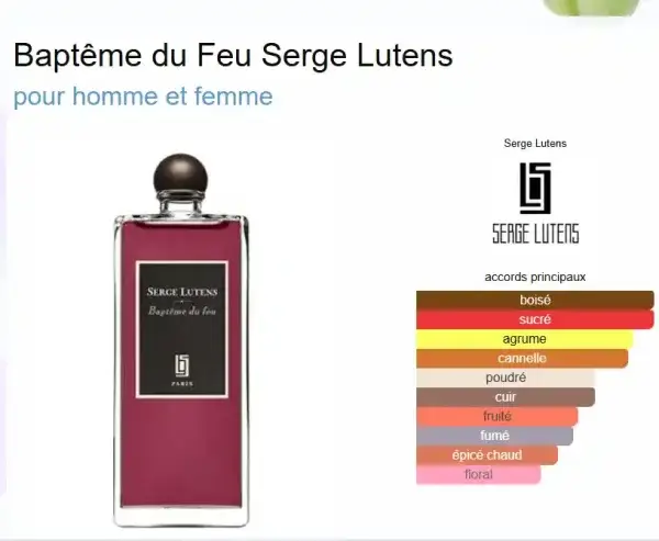 Baptême du Feu Serge Lutens