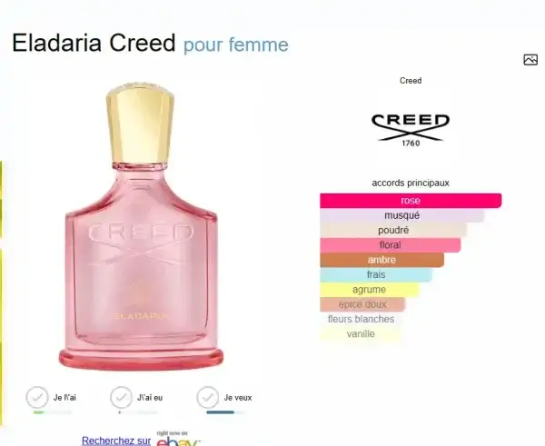 Eladaria Creed pour femme