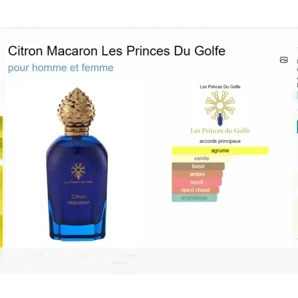 Citron Macaron Les Princes Du Golfe
